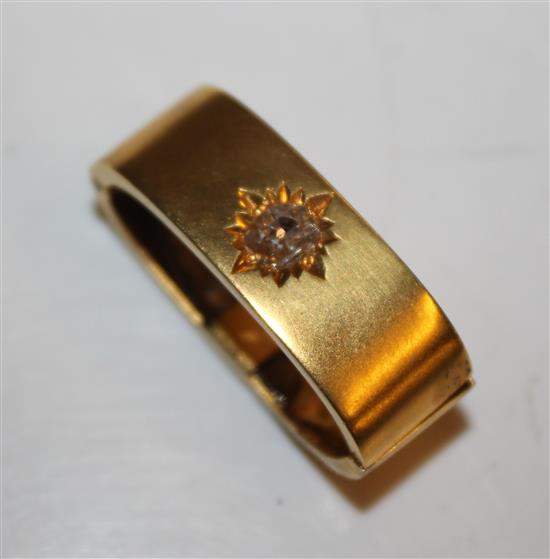Gold and diamond scarf pin